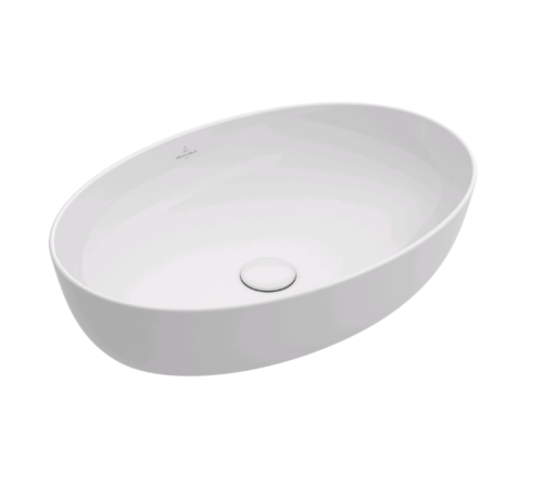 Раковина накладная Villeroy & Boch Artis 610х410х125 мм альпийский белый 41986101