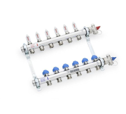 Коллектор Hogart HKV-D 10 выходов 1x3/4 EK нержавеющая сталь 12081011002