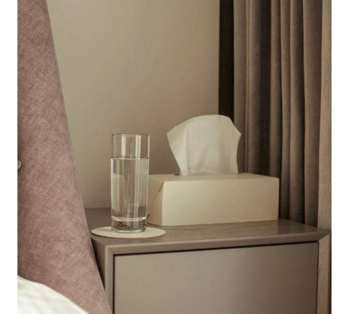 Салфетница ADJ Kleenex 23х12х7.5 см панна котта/белый 0016.16/10