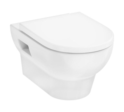 Унитаз подвесной Hansgrohe GladeLake S безободковый с сиденьем 540х360 мм 60201450