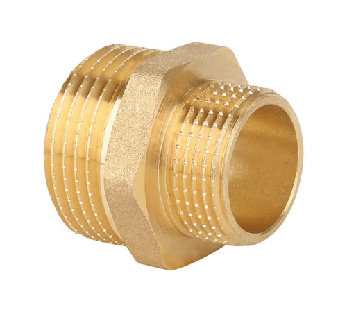 Ниппель латунный Gappo 2 x 1 1/4 HP G1205