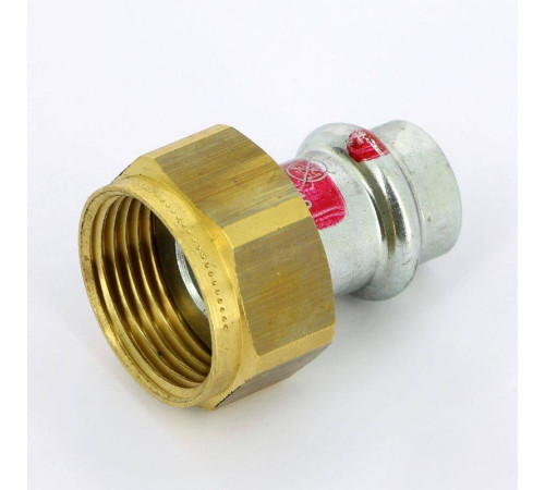 Муфта пресс Viega Prestabo с накидной гайкой 15х3/4 оцинкованная сталь 559182