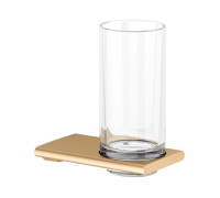 Стакан Keuco Edition 400 подвесной хрустальный brushed brass 11550259000