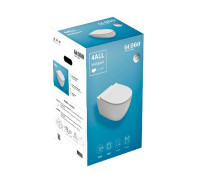 Комплект унитаз подвесной Globo 4ALL 54х36 см с сиденьем белый MDS03KBI