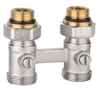 Узел нижнего подключения Н-образный Kromwell прямой 1/2x3/4 с комплектом адаптеров EU.ST6015045 12_k