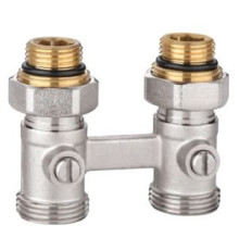 Узел нижнего подключения Н-образный Kromwell прямой 1/2x3/4 с комплектом адаптеров EU.ST6015045 12_k