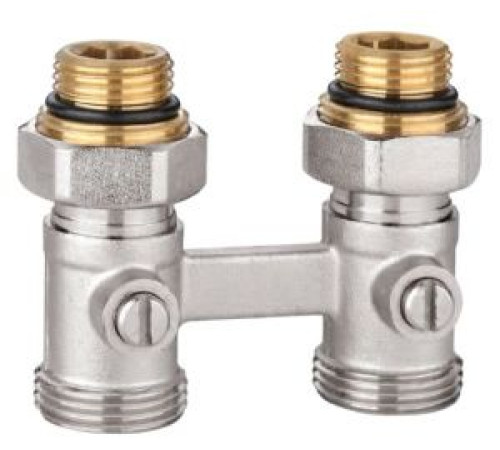 Узел нижнего подключения Н-образный Kromwell прямой 1/2x3/4 с комплектом адаптеров EU.ST6015045 12_k