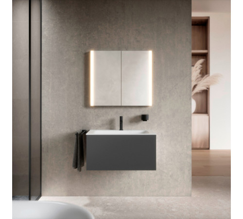 Зеркальный шкаф Keuco Somaris 80x71x12.8 см 2-дверный IP 44 14502002100