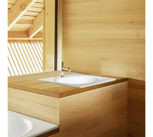 Раковина накладная Bette Comodo 60х49.5х12 см 1 отверстие A215-000 HLW1