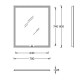 Зеркало Kerama Marazzi Mio прямоугольное 70х80 см MIO.mi.70/WHT
