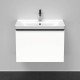 Тумба с раковиной Duravit D-Neo 634x452x440 мм подвесная белый матовый 2367650000/DE425401818