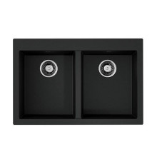 Кухонная мойка Omoikiri Bosen 80-2-BL Tetogranit 80x53 см черный 4993836