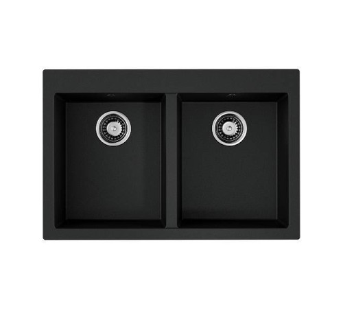 Кухонная мойка Omoikiri Bosen 80-2-BL Tetogranit 80x53 см черный 4993836