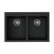 Кухонная мойка Omoikiri Bosen 80-2-BL Tetogranit 80x53 см черный 4993836