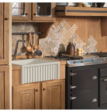 Раковина кухонная Kerasan Hannah Hampshire 60x47x22 см без отверстия белый 546001