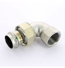 Угол разъемный пресс-В Viega Sanpress Inox 28х1 нержавеющая сталь 437343