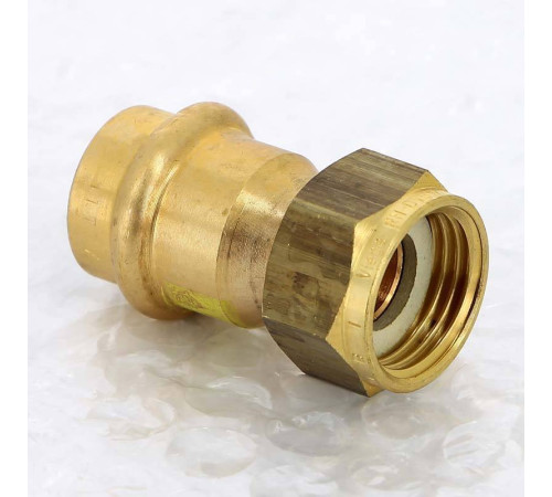 Муфта пресс с накидной гайкой Viega Profipress G 18x1/2 бронза 638481