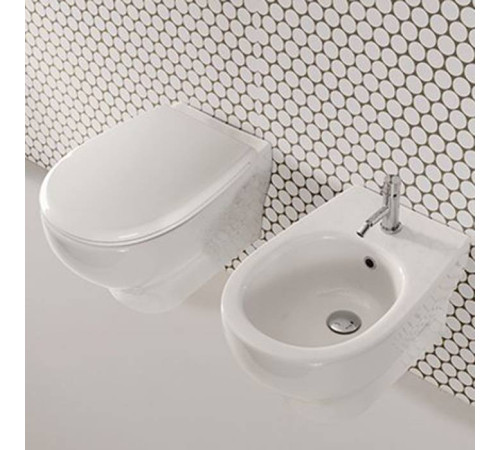 Унитаз подвесной Globo Grace безободковый 52х36 см белый GRS03.BI