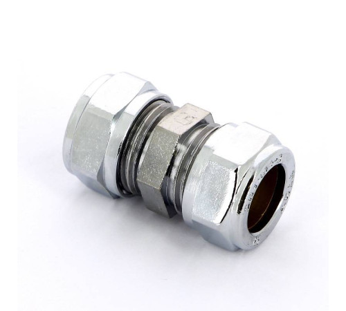 Муфта обжимная Tiemme хромированная 15х15 мм 1130021