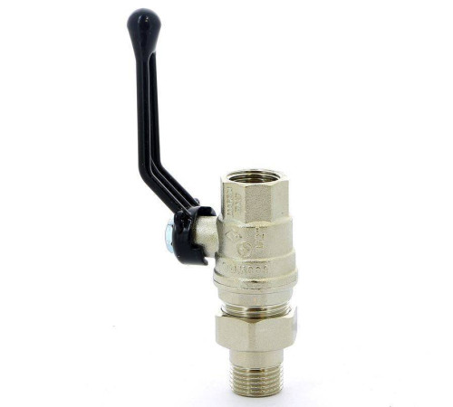 Кран шаровой Bugatti Oregon 1/2 НВ со сгоном рычаг 03200026