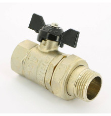 Кран шаровой LD Pride НВ 1 полнопроходной с разъемным соединением бабочка 47.306.25