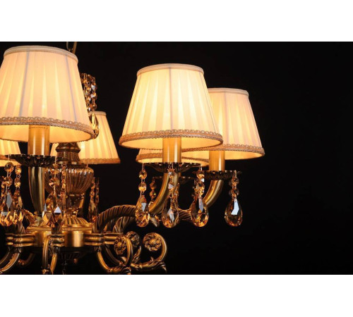 Подвесная люстра Abrasax Sylvia L.8110-8BR CRISTAL-SHADE