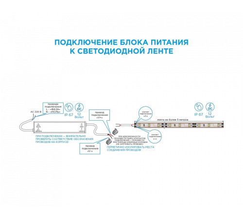 Блок питания с проводом Apeyron Electrics 03-104