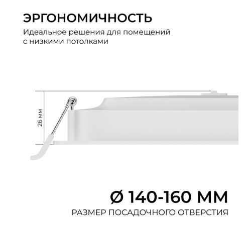 Встраиваемый светильник Apeyron Electrics 06-168