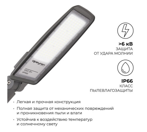 Светильник консольный уличный Apeyron Electrics 100 Вт 29-11