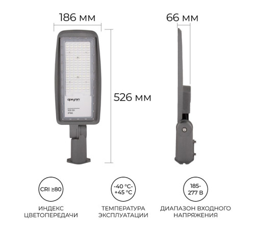 Светильник консольный уличный Apeyron Electrics 100 Вт 29-11