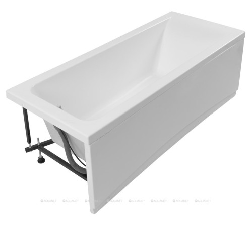 Ванна акриловая Aquanet Bright 170x75 см с каркасом и сливом-переливом 00233141