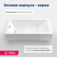 Ванна акриловая Aquanet Bright 175x75 см с каркасом и сливом-переливом 00216660