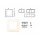 Рамка на 4 поста Ambrella Volt Qubi AF250334