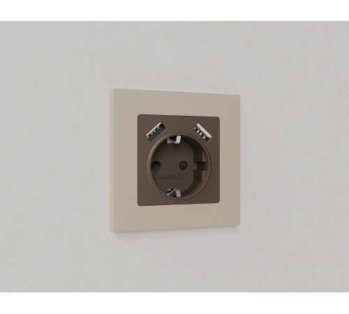 Рамка на 1 пост Ambrella Volt Qubi AF250361