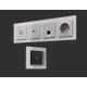 Рамка на 5 постов Ambrella Volt Platos Стекло органическое AF330405