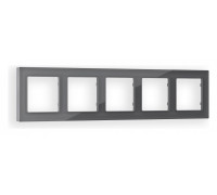 Рамка на 5 постов Ambrella Volt Platos Стекло органическое AF330655