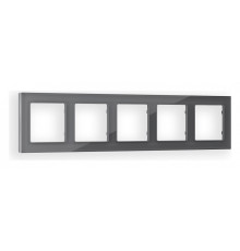 Рамка на 5 постов Ambrella Volt Platos Стекло органическое AF330655