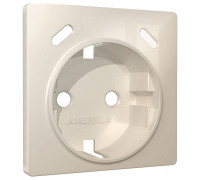 Накладка для розетки с заземлением и со шторками и 2хUSB type С Ambrella Volt ALFA AP3105
