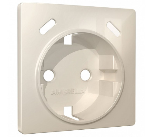 Накладка для розетки с заземлением и со шторками и 2хUSB type С Ambrella Volt ALFA AP3105