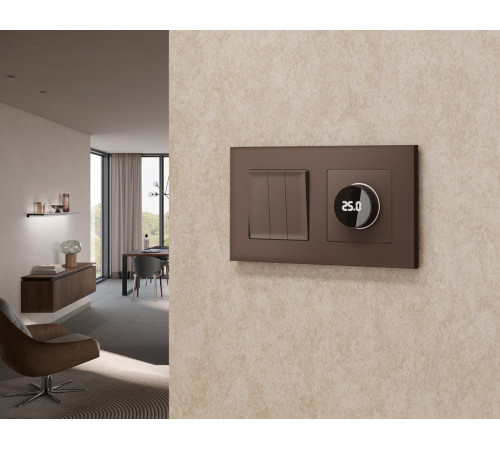 Накладка для терморегулятора электромеханического для теплого пола Ambrella Volt ALFA AP6358