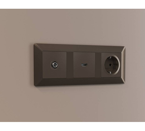 Накладка для ТВ-розетки Ambrella Volt Quant AP6430