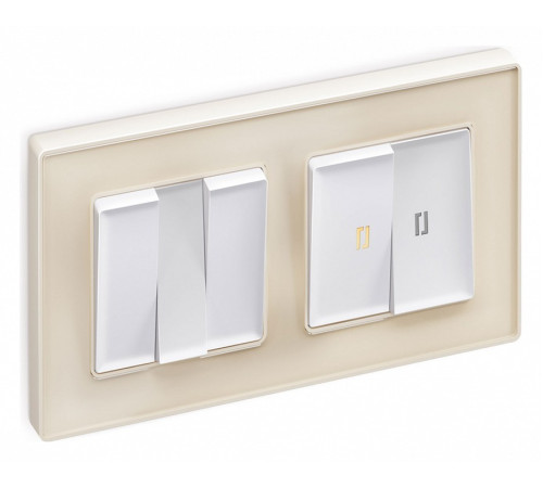 Выключатель трехклавишный без рамки Ambrella Volt Quant MA125010