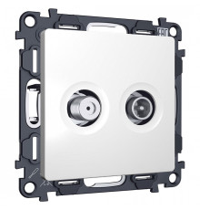 ТВ-розетка и SAT-розетка оконечная без рамки Ambrella Volt MA MA133310