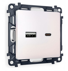 Розетка 2хUSB type A и C без рамки Ambrella Volt Quant MA211010