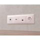 Розетка Ethernet RJ-45 и со шторками, без рамки Ambrella Volt ALFA MA212005