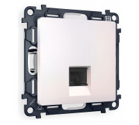 Розетка Ethernet RJ-45 и со шторками, без рамки Ambrella Volt Quant MA212010