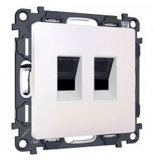 Розетка двойная Ethernet RJ-45 без рамки Ambrella Volt MA MA212110