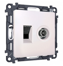 ТВ-розетка и розетка Ethernet RJ-45 без рамки Ambrella Volt MA MA212510