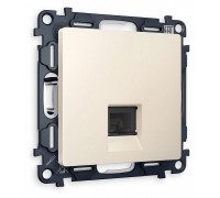 Розетка Ethernet RJ-45 и со шторками, без рамки Ambrella Volt Quant MA332010