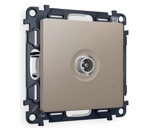 ТВ-розетка проходная без рамки Ambrella Volt Quant MA373030